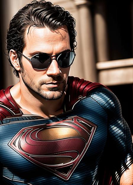 00765-3760714929-1man, portrait of a handsome hcavi69, ((Superman cosplay)), muscular, manly, wearing (black aviator shades_1.2), intricate, eleg.png